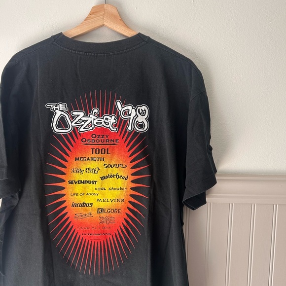 🔥 Rare Vintage Ozzfest 1998 Ozzy Osbourne Band Tee – Size Large RIP Ozzy - Picture 8 of 8